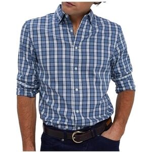 Faherty Reserve Mens XXL Movement Shirt Seaside Blue Plaid‎ Long Sleeve NWT